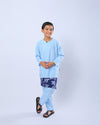 Bangsawan Baju Melayu Set Kids - LIGHT BLUE