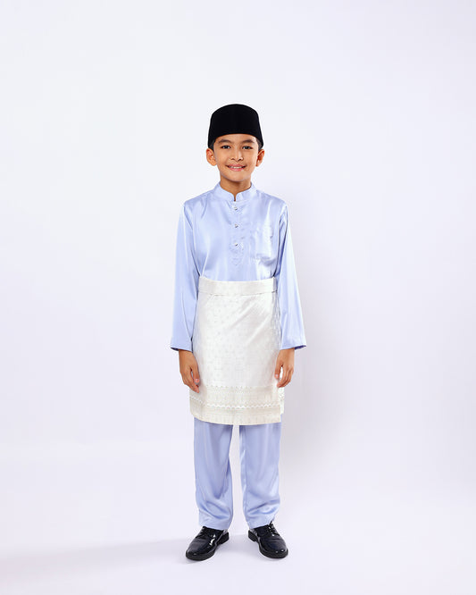 Mahkota Baju Melayu Set MS Kids - PERIWINKLE