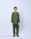 Bangsawan Baju Melayu Set Kids - OLIVE