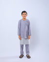 Bangsawan Baju Melayu Set Kids - SILVER