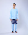 Bangsawan Baju Melayu Set Adults - LIGHT BLUE