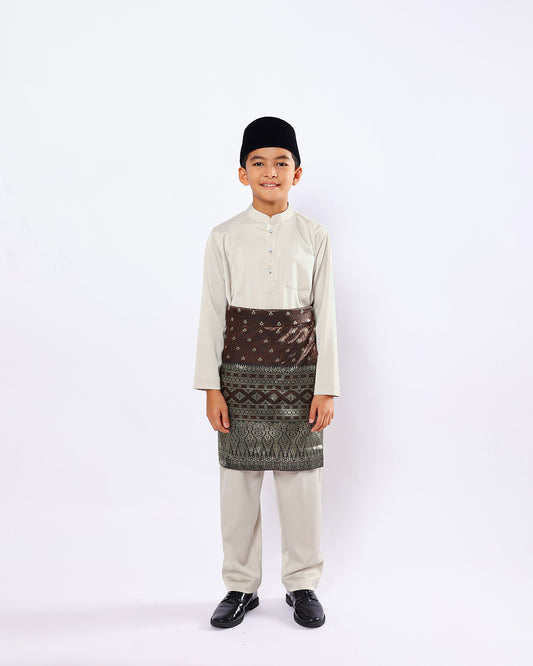 Mahkota Baju Melayu Set FS Kids - BEIGE