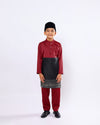 Mahkota Baju Melayu Set FS Kids - MAROON