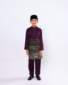 Mahkota Baju Melayu Set MS Kids - ROYAL PURPLE