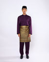 Mahkota Baju Melayu Set MS Adults - ROYAL PURPLE