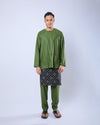 Bangsawan Baju Melayu Set Adults - OLIVE