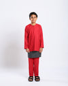 Bangsawan Baju Melayu Set Kids - RED