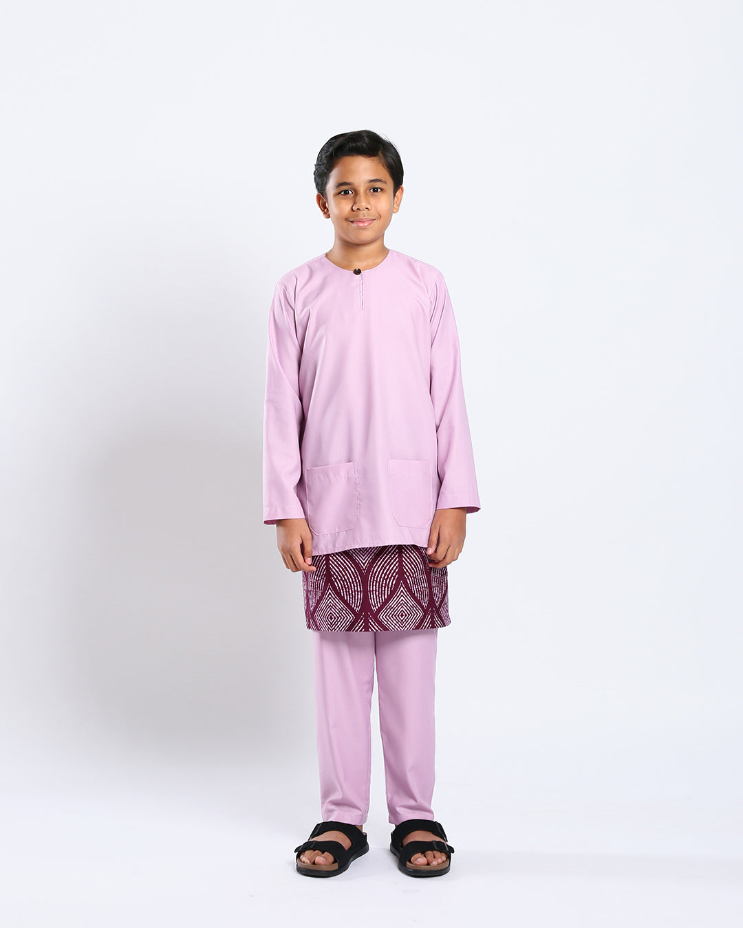 Bangsawan Baju Melayu Set Kids - LILAC