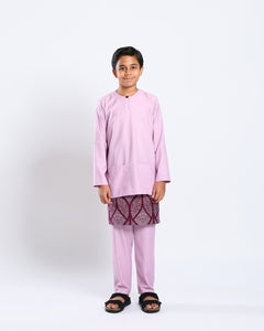 Bangsawan Baju Melayu Set Kids - LILAC