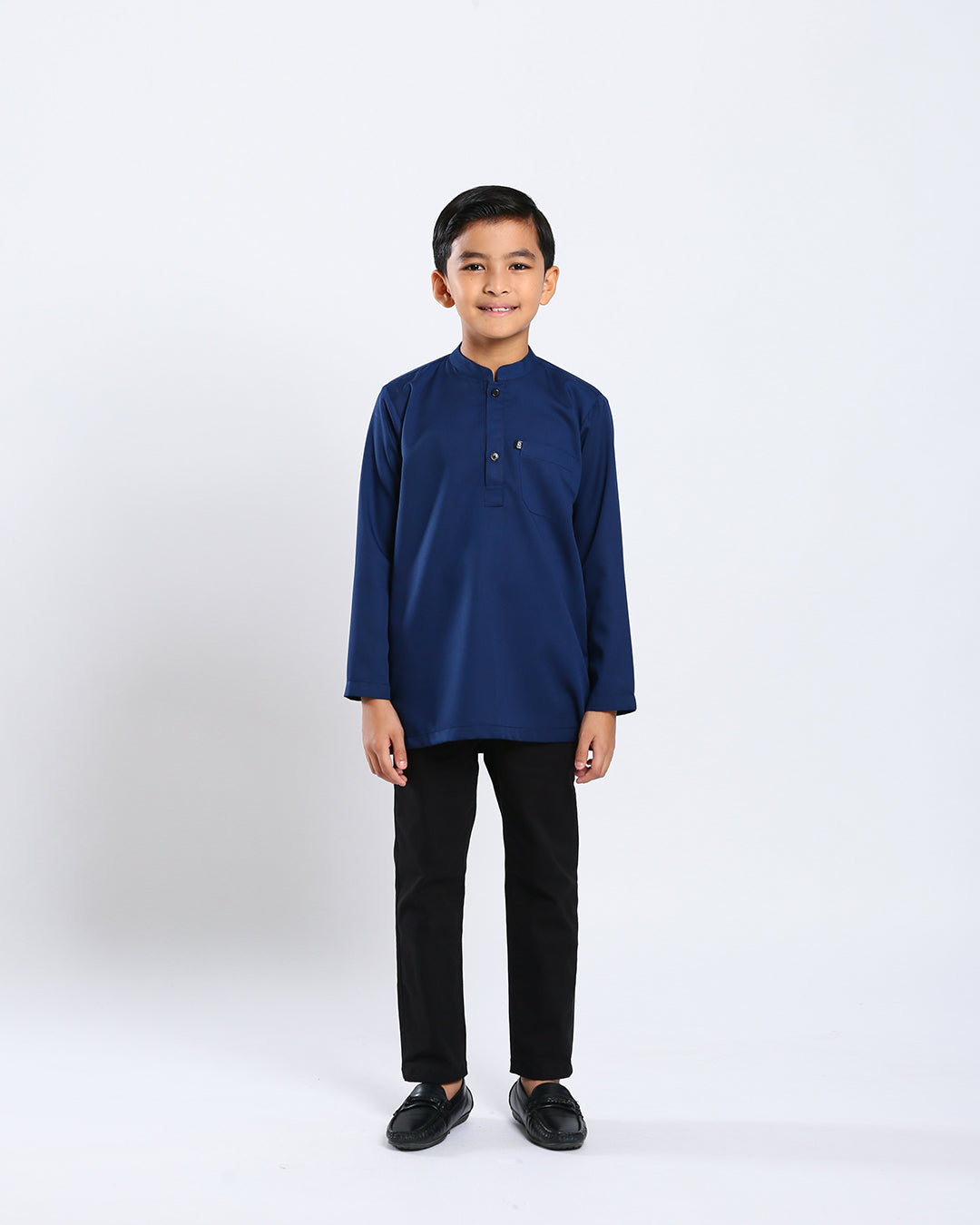 Sultan Baju Melayu Top Kids - NAVY