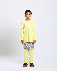 Bangsawan Baju Melayu Set Kids - LIGHT YELLOW