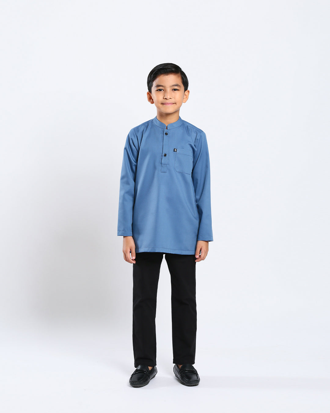 Sultan Baju Melayu Top Kids - TURQUOISE