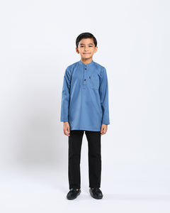 Sultan Baju Melayu Top Kids - TURQUOISE