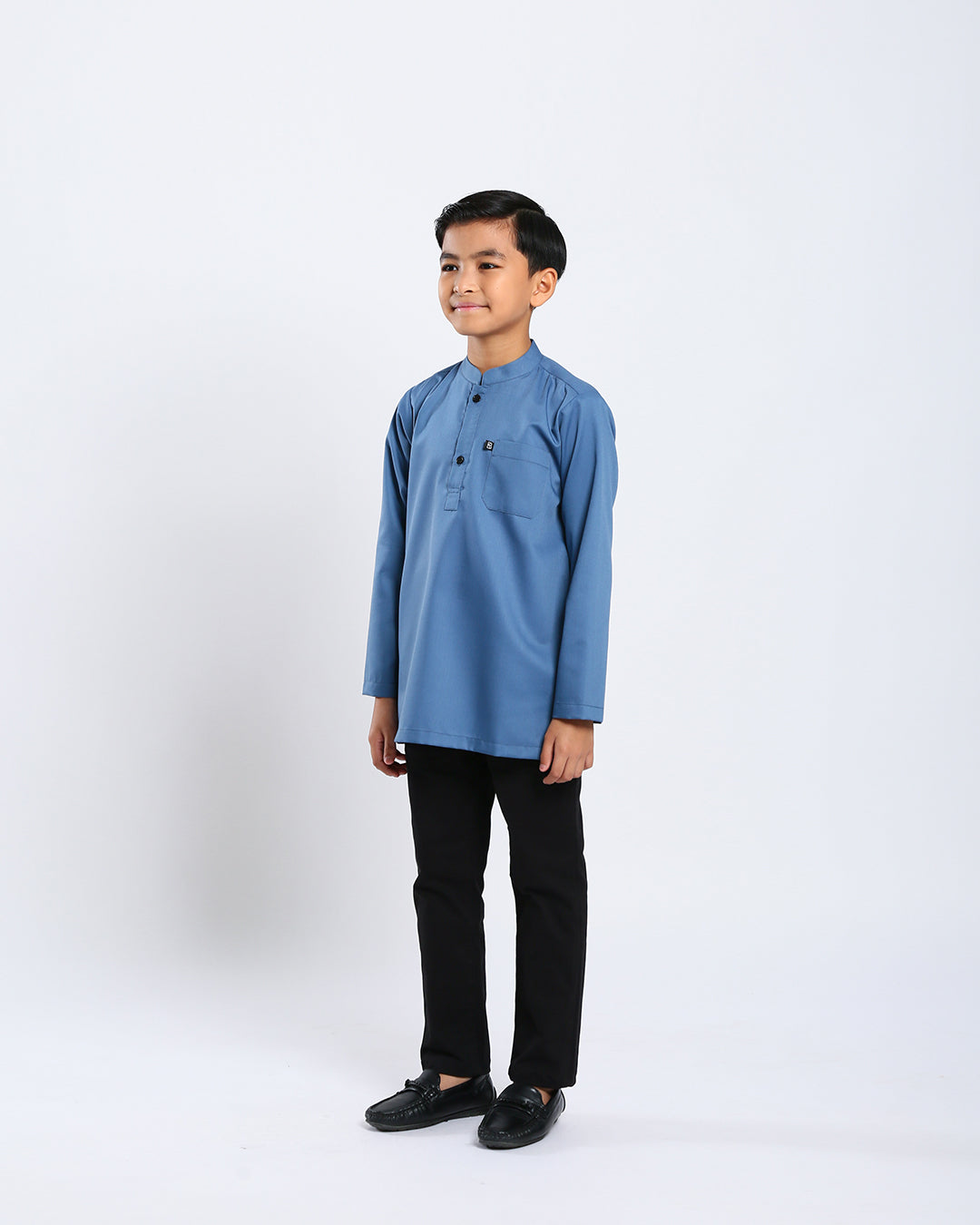 Sultan Baju Melayu Top Kids - TURQUOISE