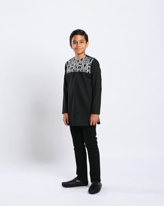 Aristocrat 3.0 Kurta Kids - BLACK 2