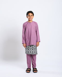 Bangsawan Baju Melayu Set Kids - LIGHT PURPLE