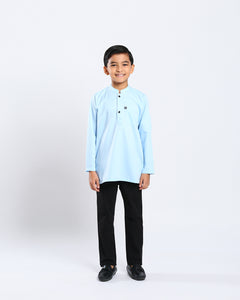 Sultan Baju Melayu Top Kids - LIGHT BLUE