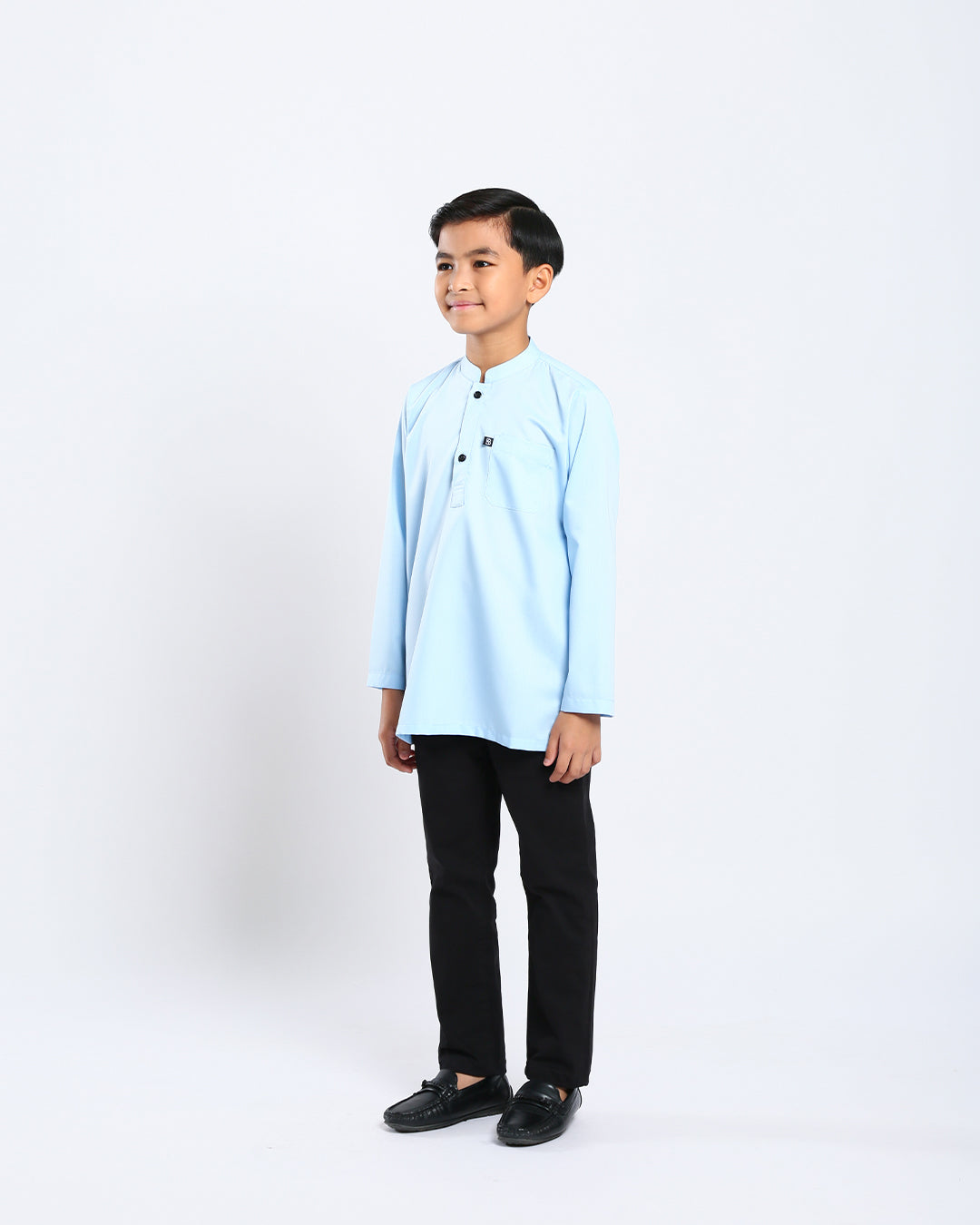 Sultan Baju Melayu Top Kids - LIGHT BLUE