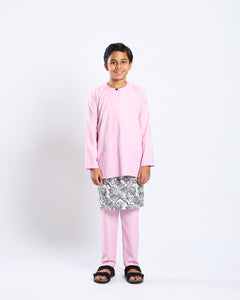 Bangsawan Baju Melayu Set Kids - LIGHT PINK