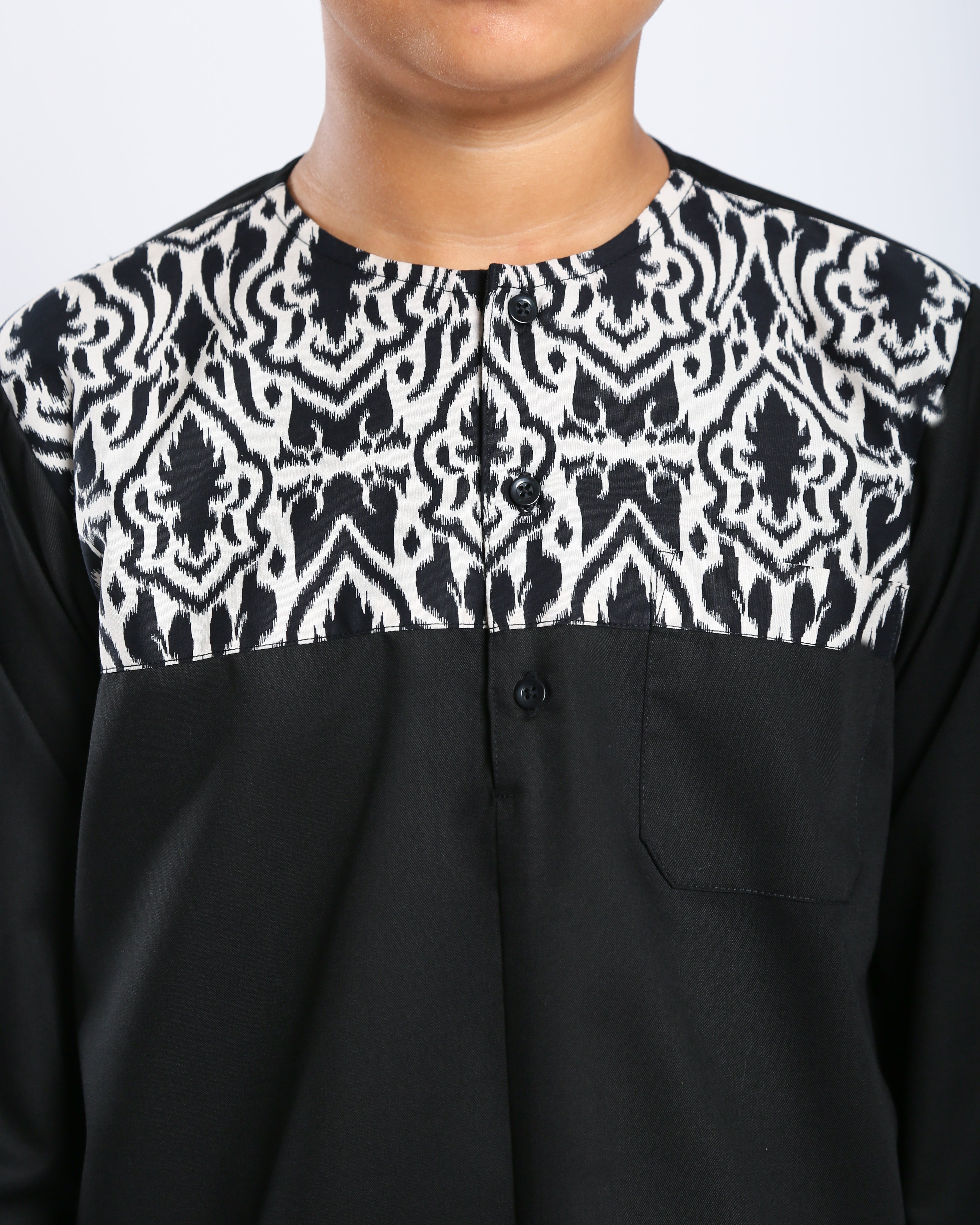 Aristocrat 3.0 Kurta Kids - BLACK 2