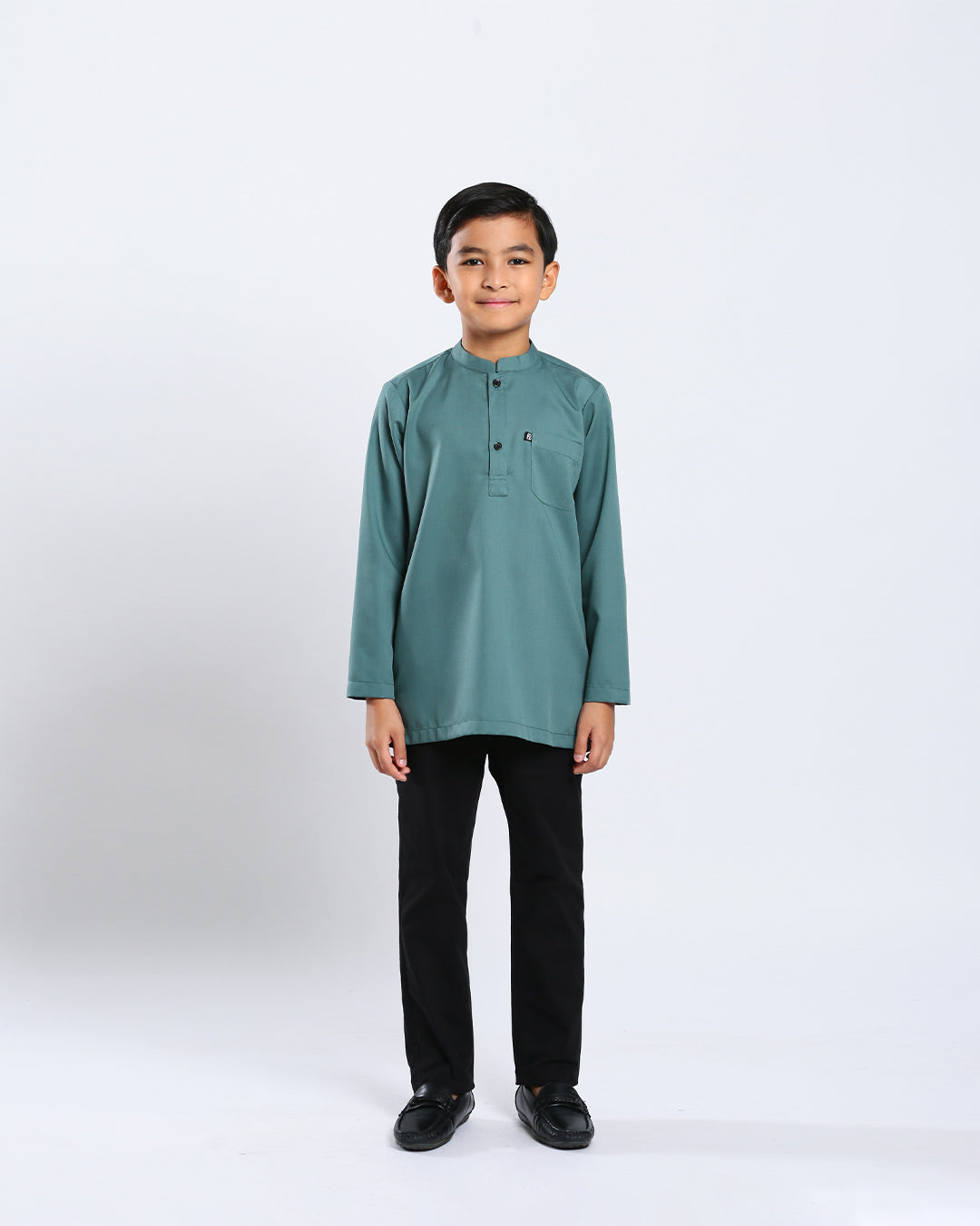 Sultan Baju Melayu Top Kids - TEAL