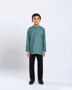 Sultan Baju Melayu Top Kids - TEAL