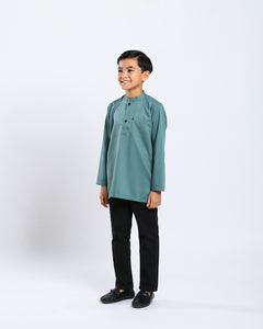 Sultan Baju Melayu Top Kids - TEAL