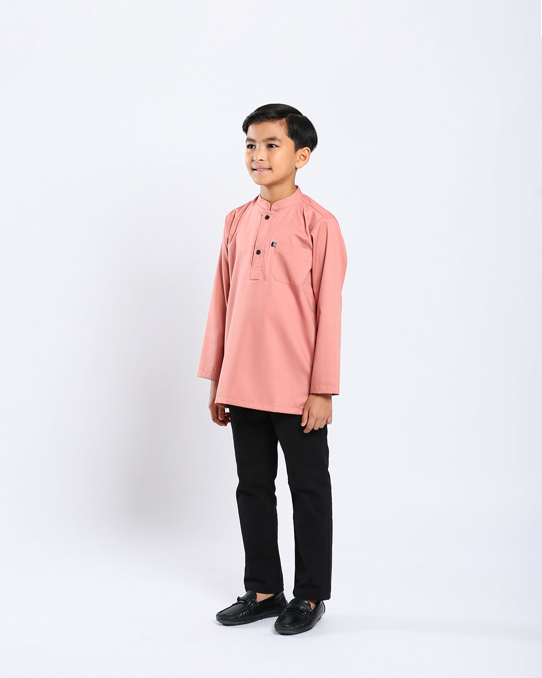 Sultan Baju Melayu Top Kids - PEACH