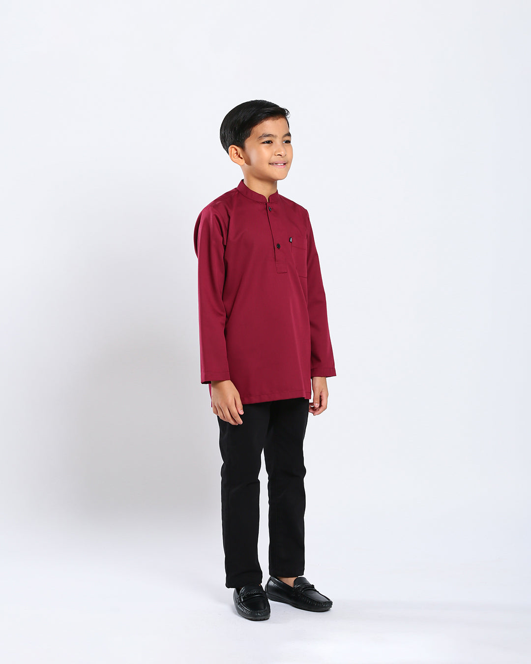 Sultan Baju Melayu Top Kids - MAROON