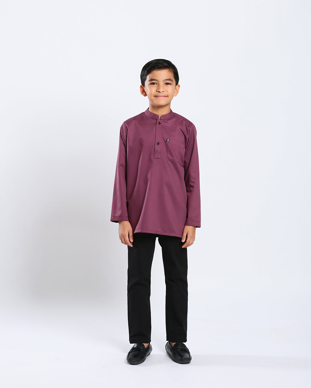 Sultan Baju Melayu Top Kids - PLUM