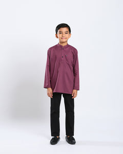 Sultan Baju Melayu Top Kids - PLUM