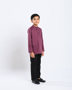 Sultan Baju Melayu Top Kids - PLUM