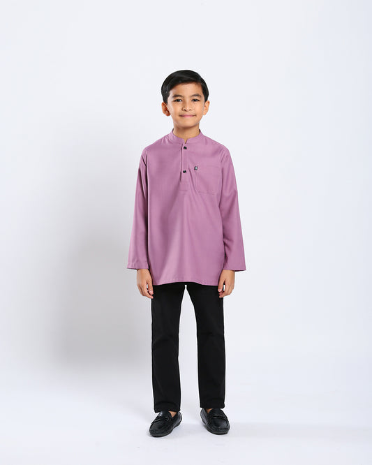 Sultan Baju Melayu Top Kids - LIGHT PURPLE