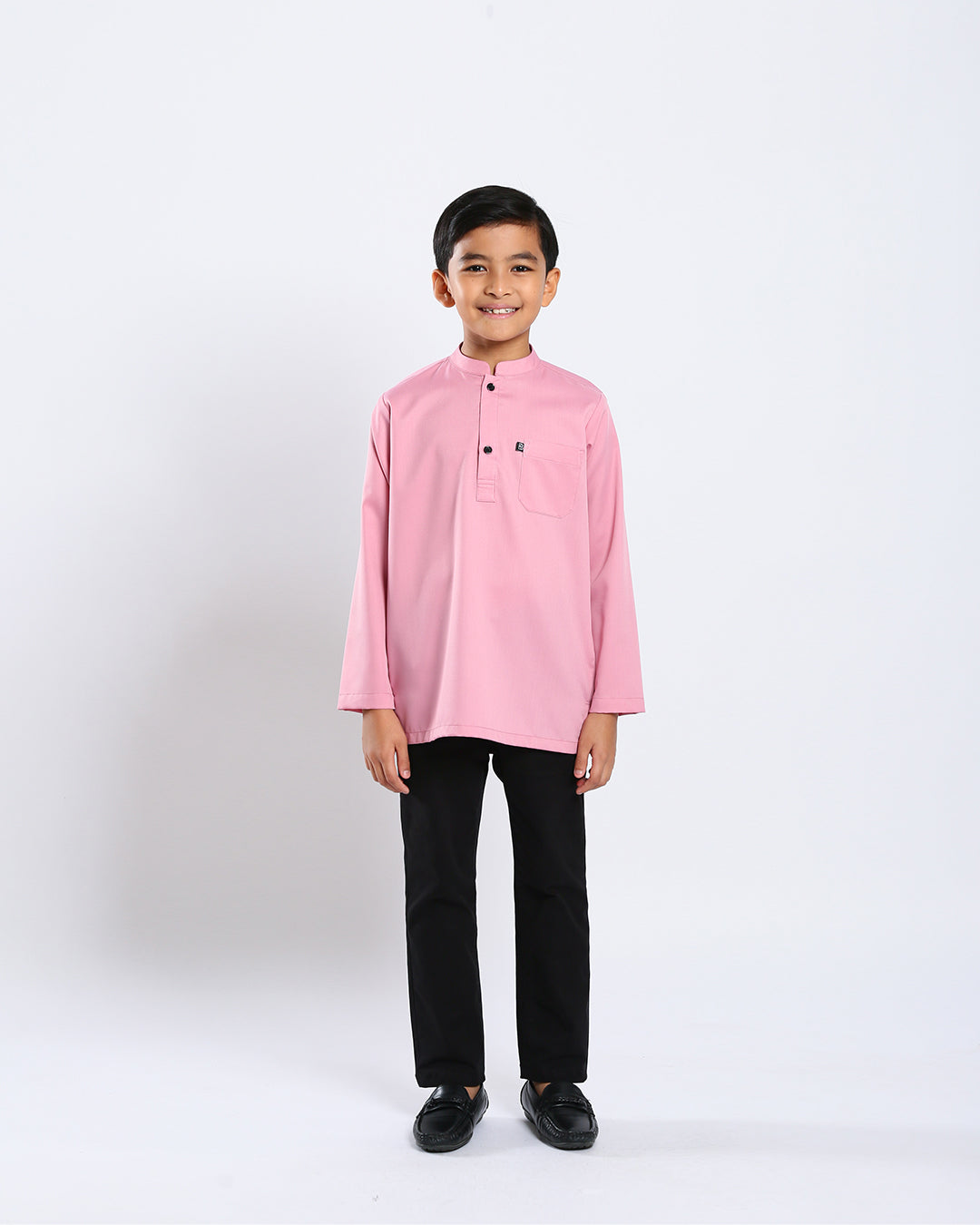 Sultan Baju Melayu Top Kids - DUSTY PINK