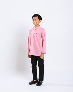 Sultan Baju Melayu Top Kids - DUSTY PINK