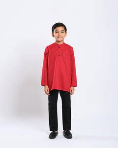 Sultan Baju Melayu Top Kids - RED