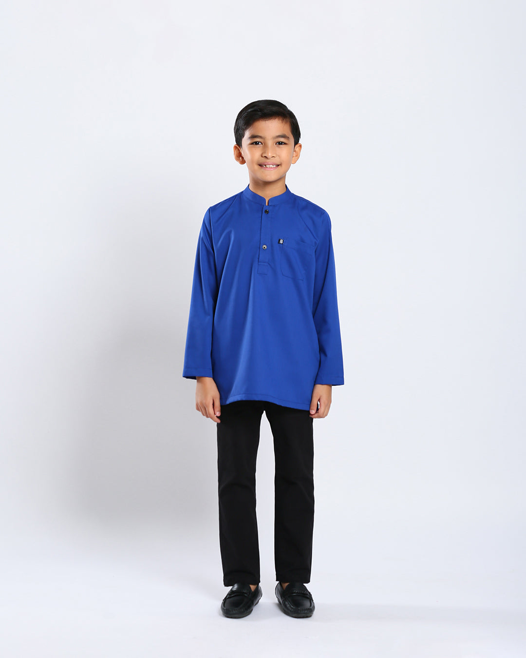 Sultan Baju Melayu Top Kids - ROYAL BLUE