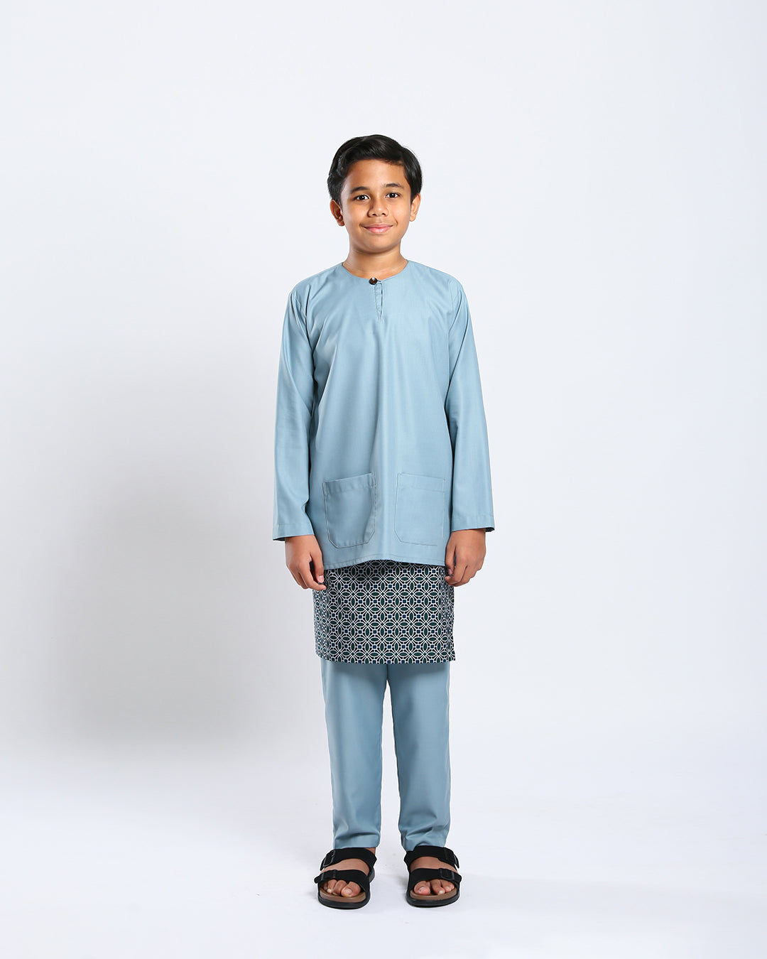 Bangsawan Baju Melayu Set Kids - DENIM