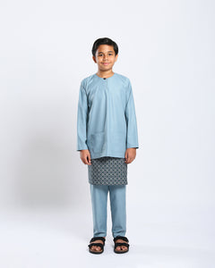 Bangsawan Baju Melayu Set Kids - DENIM