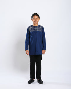 Aristocrat 3.0 Kurta Kids - NAVY