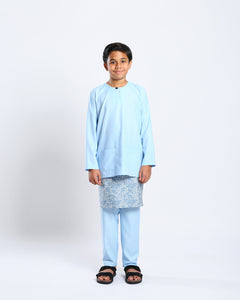 Bangsawan Baju Melayu Set Kids - LIGHT BLUE