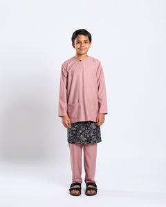 Bangsawan Baju Melayu Set Kids - DUSTY PURPLE