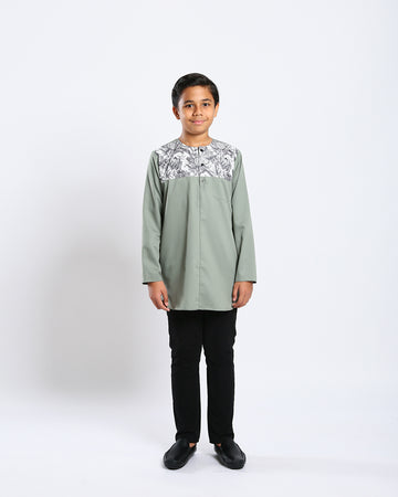 Aristocrat 3.0 Kurta Kids - SAGE