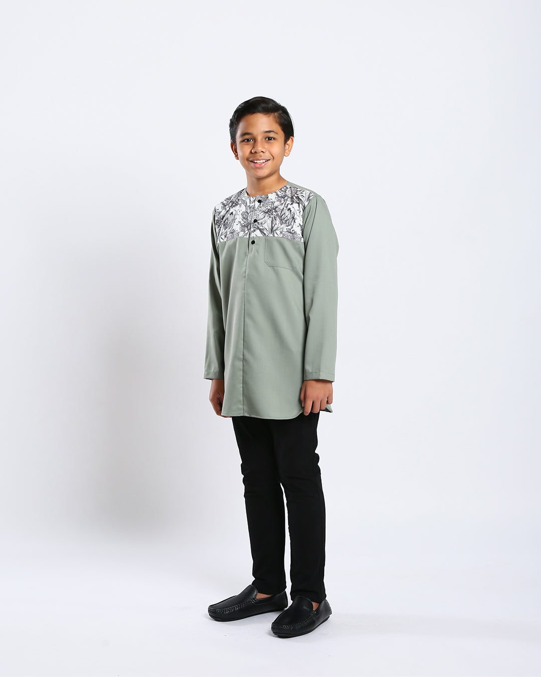 Aristocrat 3.0 Kurta Kids - SAGE