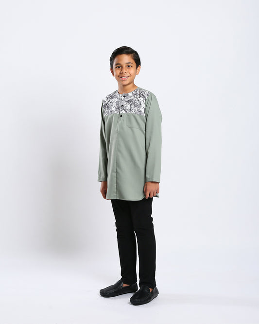 Aristocrat 3.0 Kurta Kids - SAGE