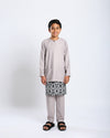 Bangsawan Baju Melayu Set Kids - TAUPE