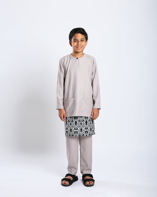 Bangsawan Baju Melayu Set Kids - TAUPE