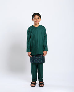 Bangsawan Baju Melayu Set Kids - EMERALD