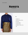 Mahkota Baju Melayu Set MS Adults - NAVY