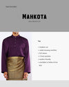 Mahkota Baju Melayu Set MS Adults - ROYAL PURPLE